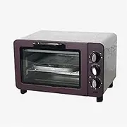 YHJCMBWLBBSH Mini Oven, Black Electric Mini Oven with Timer, Small Electric Oven For Home Baking, Compact Ovens, Electric Oven 15 Liters
