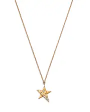 Bloomingdale's Fine Collection Diamond Star Pendant Necklace in 14K Yellow Gold, 0.14 ct. t. w.