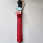 Totes Eco-Friendly Recycled Fabric Red Umbrella NWT