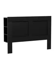 Artiss Headboard Queen with Shelves Black