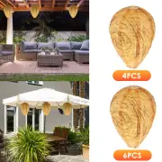 4/6Pcs Wasp Nest Decoy Waterproof Fake Wasp Repellent Hanging Wasps·-