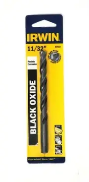 Irwin 11/32" Black Oxide 135° Split Point Drill Bit