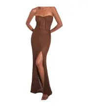 Fae long dress S,XS brown