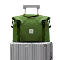 在飛比找博客來優惠-DF生活館 - 韓風大容量防潑水多功能旅行袋可掛行李箱-共3