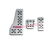 Brabus Style Metall Pedalauflagen Set Rosa LED Smart Fortwo Forfour III 453
