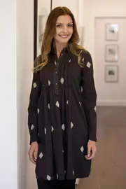 Ethnic Tunic Dress--NOA-1-3352-1