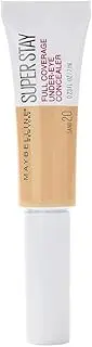2 x Maybelline Superstay Full Coverage Under-Eye Concealer 6ml - 20 Sand