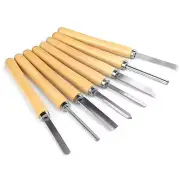 8Pcs Wood Lathe Chisel Sets, HSS Wooden Turning Chisels Kit Sculpting Chisel ...