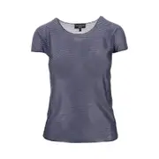 [EMPORIO ARMANI] EMPORIO ARMANI ICON striped light jersey T-shirt Woman L L Blue