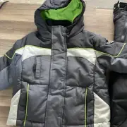 Rothschild Boys Ski Jacket and Snowbib Snowsuit Set 2T Grey/green/black. /ax
