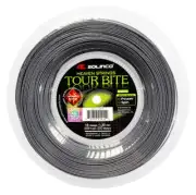 Solinco TOUR BITE DIAMOND ROUGH 16 1.30mm Silver 656ft 200m Tennis String Reel