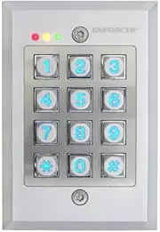 SECO-LARM SK-1123-FDQ 12/24V Vandal Resistant Flush-Mount Access Control Keypad