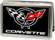 [Buckle-Down] Metal Wallet-Corvette Fcg Black/White/red