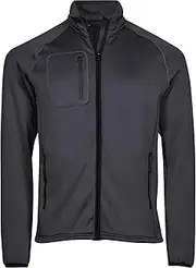 [Tee Jays] Mens Stretch Fleece Jacket (UK Size: S) (Dark Grey)