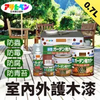 在飛比找momo購物網優惠-【日本Asahipen】水性室內外護木漆 0.7L 共六色(