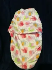 JUST CUTE PINK ELEPHANTS BABY SWADDLING POUCH BABY SLEEPING BAG 0-6 MTHS G48