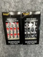 2 Packs Spirit Halloween 1 ea Blood Drip Witch Press On Nails Cosplay Dress up