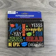 Autograph Book Congrats School Graduation Amscan End of Year Signatures