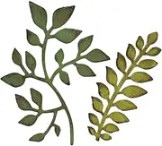 [Sizzix] Bigz Garden Greens Foliage Steel Rule Die by Tim Holtz