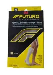 Futuro 3M Medical Compress Open Toe/Open Heel Knee Length 1 Stocking Size M Firm