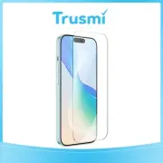 TRUSMI Clear Transparent Tempered Glass Screen Protector for iPhone 15 Pro Ma...
