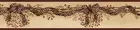 Chesapeake BBC65211B Artemis Sand Rosehip Ribbon Trail Wallpaper, 4.25" x 15'
