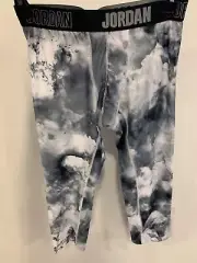 $45 NEW Nike Boys AIR JORDAN JUMPMAN 3/4 Compression Tights 953236-001 Large