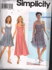 Simplicity 9682 Sewing Pattern Misses Princess Seamed Dress or Jumper Size 4-8