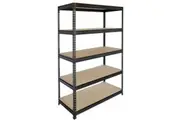 Stratco Black Rivet Lock 5 Shelf Unit 1800 x 1200 x 450mm