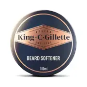 King C. Gillette Soft Beard Balm, Deep Conditioning with Cocoa Butter, Argan Oil