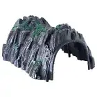 Train Railway Accessories Model Tunnel with Plastic Rockery Decoration