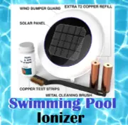 Solar Pool Ionizer Prevents Algae Using 80% Less Chlorine 2x Copper Anode