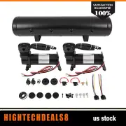 12V 200 Psi 5 Gal Air Tank Compressor Onboard System Kit Fits for Train Horn