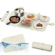 Upgrade Graphene Food Warming Mat for Countertop, Gifts for Mom Wife on Mothe...