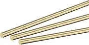 uxcell Brass Rod,Brass Solid Round Rod 4mm Diameter 350mm Length Lathe Bar Stock for RC Model Airplane Helicopter DIY Craft Pack of 4pcs