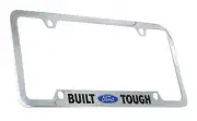 Ford Built Ford Tough Chrome Plated Metal License Plate Frame Holder