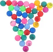 Yardwe 40pcs Bingo Balls Numbered Plastic Balls for Party Games Efficient Raffle Supplies for Birthdays Celebrations