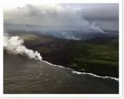 2018 Kilauea Volcano Fissure Complex Feeding Lava To Ocean Silver Halide Photo