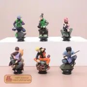Anime ninja Shippuden Gaara Kakashi Sasuke 6pcs Chess Action Figure Toy Gift