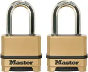Gold Outdoor Combination Lock Heavy Duty Weather Resistant Padlock Resettable