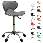 Office Chair Swivel Desk Chair Bar Stool Wheeled Living Room Faux Leather vidaXL