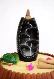 Ceramic Waterfall Smoke Backflow Incense Burner Cone