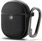 [Spigen] Classic Fit for Google Pixel Buds Pro 2/ Pro Case with Metal Carabiner Ring, All Around Grip Coverage Design, Precise Cutouts Protective Cover - Black