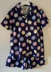 Peter Alexander Girls Spotted Classic PJ Set Size 10 Yrs RRP$69.95