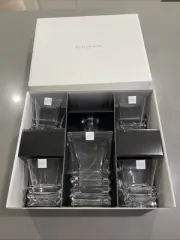 Royal Doulton Crystal Prism Whiskey Decanter Set | Decanter & 4 Tumblers