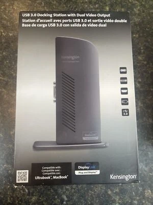 Kensington K33970US USB 3.0 Docking Station w/ DVI/ HDMI/ VGA Video sd3000v Mac