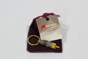 Monster Cable Keychain Keyring M Series RCA Connector in Velvet Pouch NEW