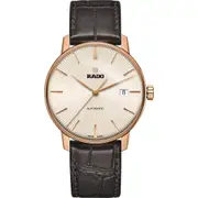 RADO Coupole Classic Automatic Leather Strap Watch, 38mm