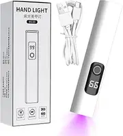 Xatteua Small UV Light for Nails | USB Charging Manicure Lamp,Portable LED UV Nail Light with 2 Timing Modes for Camping Airplane Road Trip Desk Salon Studio Home Girls Manicure