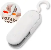 Mini Bag Sealer, Portable Heat Vacuum Sealers Plastic Sealer, 2 in 1 Heat Seal a